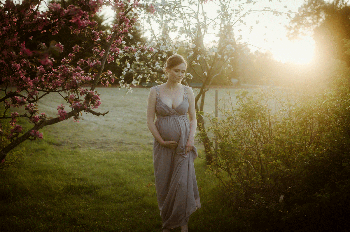 Sesja ciążowa w ogrodzie botanicznym warszawa plenerowa